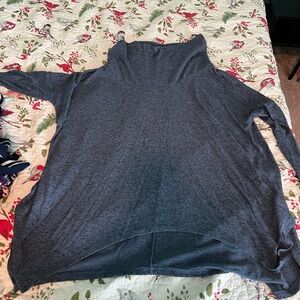 Express blue cowlneck sweater, size M/L